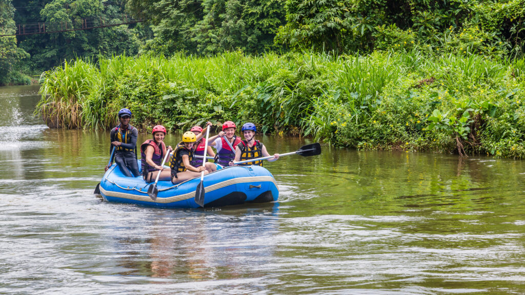 Aerial view of surfers near Hikkaduwa beach. Hikkaduwa, Sri Lanka.